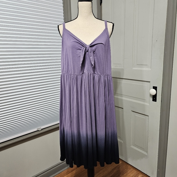 Torrid Mini Super Soft Bow Front Skater Dress - Picture 2 of 12